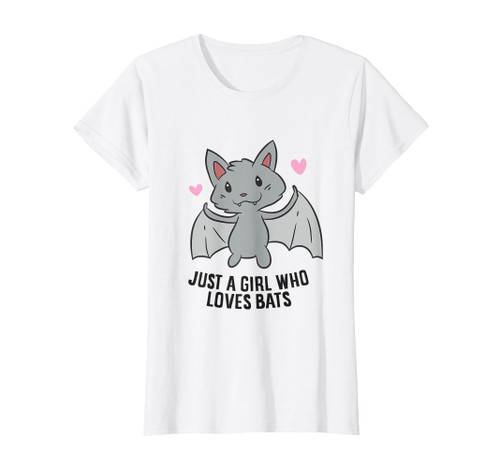 Just a Girl Who Loves Bats Cute Bat Lover Girl T-Shirt Just a Girl Who Loves Bats Cute Bat Lover Girl T-Shirt