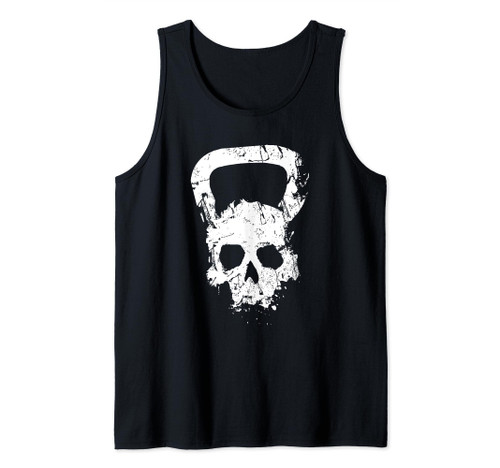 Kettlebell Skull Gym Strength Workout Bodybuilding Tank Top
