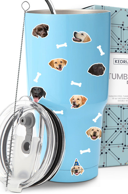 KEDRIAN Labrador Tumbler 30oz, Labrador Retriever Gifts For Women, Labrador Retriever Mugs, Dog Lover Gifts, Gift Ready