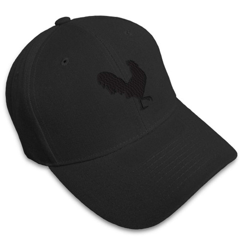 Baseball Cap Rooster G Embroidery Animals Farm & Domesticated Acrylic Hats for Men Women Strap Closure Black Design Only