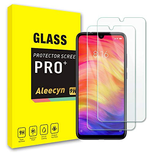 Screen Protector for Xiaomi Redmi Note 7 / Note 7 Pro [2 Pack] [Anti-Scratch, Bubble Free, 3D Touch Compatible, Case-Friendly] 9H Tempered Glass Screen Protector