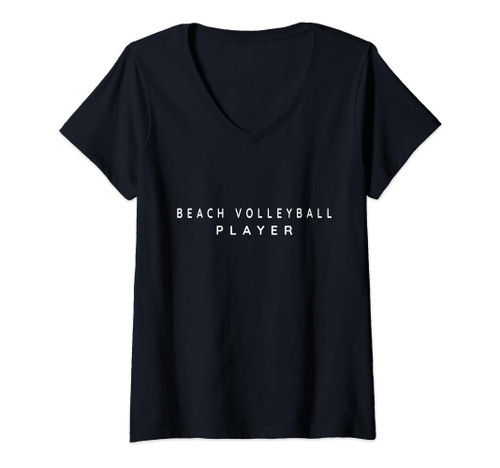 Beach Volleyball Player / Beach Volleyball Lover Modern Font V-Neck T-Shirt