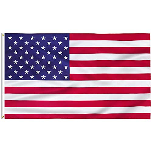 WOWFLAG American Flag 3x5 FT, Durable US Polyester Flag, Vivid Color and UV Fade Resistant, Canvas Header and Double Stitched, USA Outdoor Flags with Brass Grommets WOWFLAG American Flag 3x5 FT, Durable US Polyester Flag, Vivid Color and UV Fade Resistant, Canvas Header and Double Stitched, USA Outdoor Flags with Brass Grommets