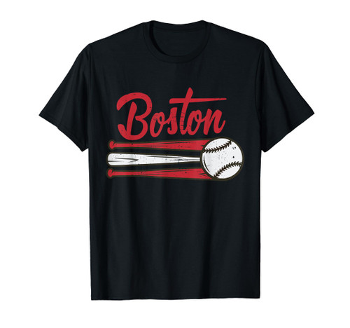 Boston Baseball Vintage Distressed Tee Met At Gameday T-Shirt