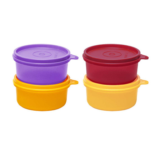 Tupperware Spillproof Tropical Bowls 210ml 4pc