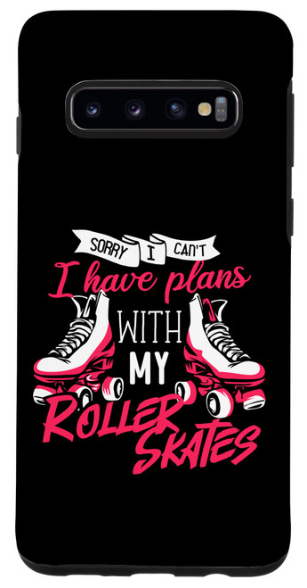 Galaxy S10 Skater Rollerblades Roller Skating Girl Design Case