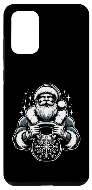 Galaxy S20+ Buff Santa Kettlebell Christmas Case
