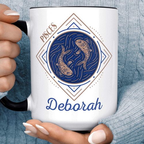 Pisces Personalized Zodiac Sign Coffee Mug | Custom Horoscope Ceramic Cup | Microwave Dishwasher Safe Pisces Personalized Zodiac Sign Coffee Mug | Custom Horoscope Ceramic Cup | Microwave Dishwasher Safe