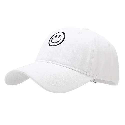 Unisex Basic Solid Baseball Cap Vintage Washed Distress Cotton Low Profile Dad Hat Adjustable Sports Hat White