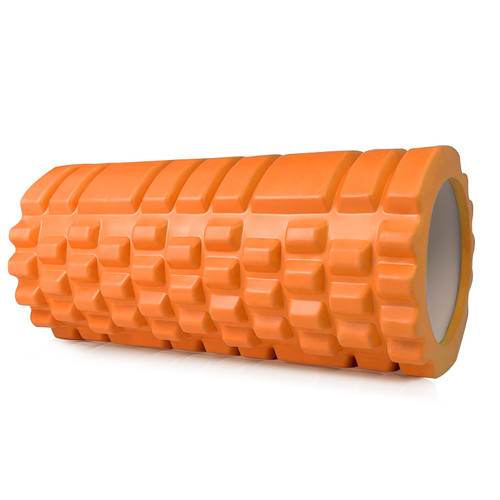 Krightlink Foam Roller High Density Exercise Roller for Deep Tissue Muscle Massage, Muscle Massage and Myofascial Trigger Point Release, Relieves Muscle Pain & Tightness, Improves Mobility (Orange)