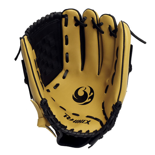 PHINIX Youth Baseball Glove Series 11.5-12 inch Gloves (11 1/2", Beige & Black)
