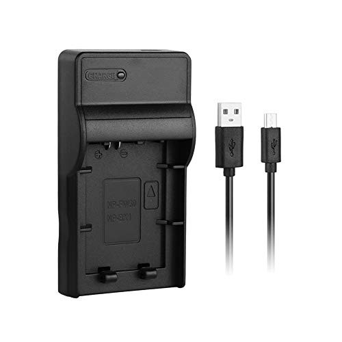 NP-FW50 USB Quick Charger for Sony NP FW50 Camera Battery, Alpha 7R, a7S, a3000, a5000, a6000, NEX-5N, NEX-5R, NEX-5T, NEX-6, NEX-C3, SLT-A37, SLT-A55V, Cyber-Shot DSC-RX10 and Digital Cameras
