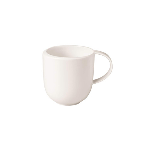 Villeroy & Boch - NewMoon mug with handle, modern cup for tea and coffee, premium porcelain, white, dishwasher safe 12,5X9X9,5CM Villeroy & Boch - NewMoon mug with handle, modern cup for tea and coffee, premium porcelain, white, dishwasher safe 12,5X9X9,5CM