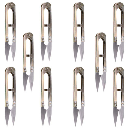 EXCEART 20pcs U-shape Yarn Scissors Scissors Sewing Thread Scissor Clippers Small Sewing Snip Cutter Trimming Nipper Mini Yarn Thread Scissors Small Fabric Cross Stitch Alloy