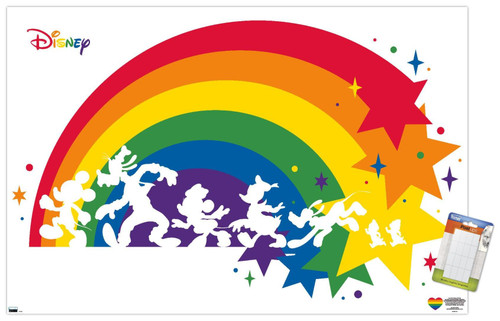 Trends International Disney Mickey Mouse & Friends - Rainbow Wall Poster