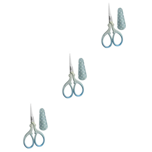 VILLCASE 3 Sets Embroidery Scissors Sewing Accessories yarn thread cutter fabric scissors thread cutter scissors eyebrow scissors small scissors u scissors travel Trimming scrapbook Metal