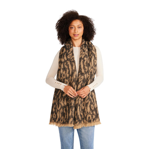 Steve Madden Leopard Blanket Scarf