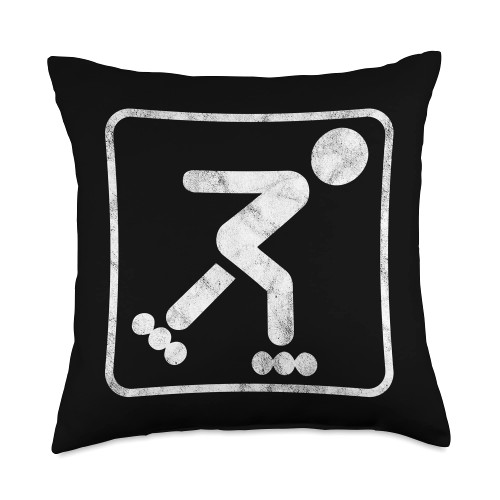 Rollerblades Sport Rollerblading Athlete Gift Skating Inliner Roller Skater Rollerblade Throw Pillow, 18x18, Multicolor