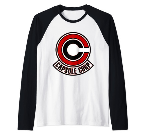 Capsule Corp Logo Raglan Baseball Tee