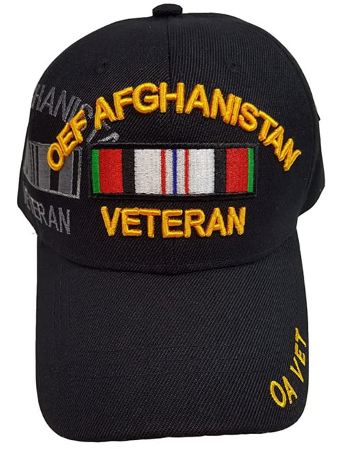 First Military Choice OEF Afghanistan with OEF Afghanistan Veteran Ribbon Shadow Black Baseball Cap First Military Choice OEF Afghanistan with OEF Afghanistan Veteran Ribbon Shadow Black Baseball Cap