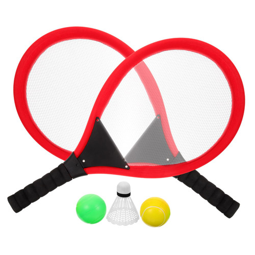 Parliky 1 Set Badminton Racket Badminton Tennis Racket Badminton Ball Small Racket Badminton Toy for Children Racket Toy for Kids Child Toys Kids Racket Toy Ball Cloth Sports Parent-Child
