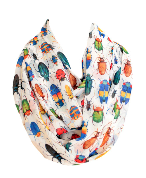 Etwoa Bugs Infinity Scarf Circle Scarf Loop Scarf (Multicolored)