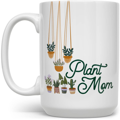 Plant Mom Coffee Mug, Houseplant Lover Tea Cup, Gardner Landscape Green Thumb Gifts (15oz) Plant Mom Coffee Mug, Houseplant Lover Tea Cup, Gardner Landscape Green Thumb Gifts (15oz)