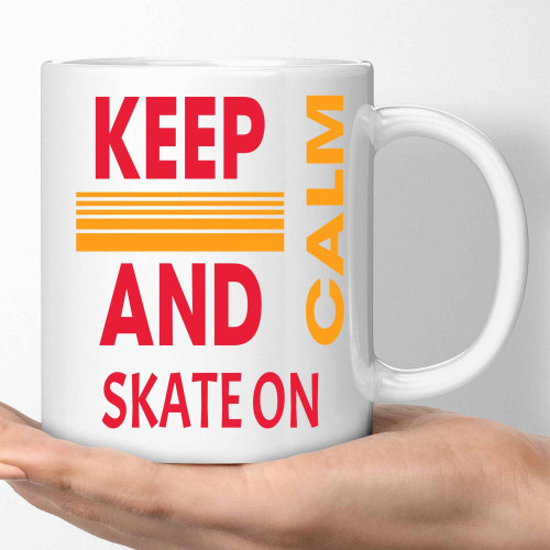 Gifting Idea for Skateboarders, Great for Skateboard Lovers - Skateboarding Panda Gift with Fun Quote on 11 Oz White Ceramic Coffee Mug