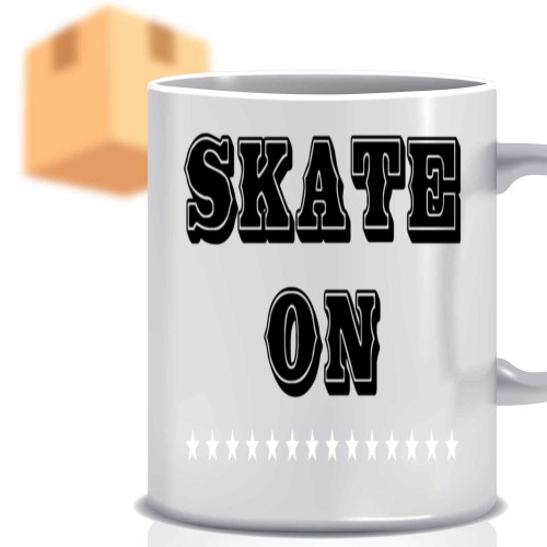 Cool Fun Gift for Skateboard Monster, Birthday Present for a Brother - 11 Oz White Ceramic Coffee Mug