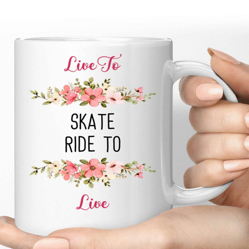 Skateboarding Lover's Gift, Fantastic Retirement for a Sister - Unique Skateboard Design Quote, 11 Oz White Ceramic Coffee Mug