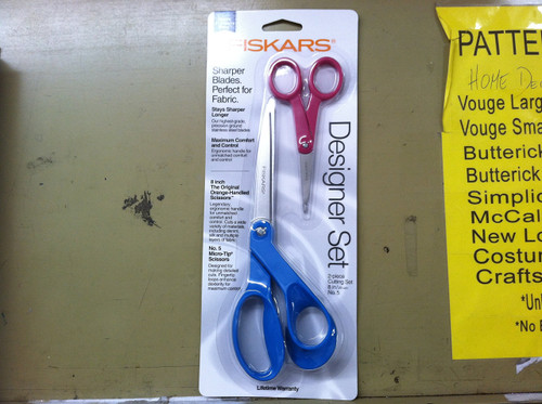 Fiskars Scissor Set 8" Bent and 5" Micro TIP Fiskars Scissor Set 8" Bent and 5" Micro TIP