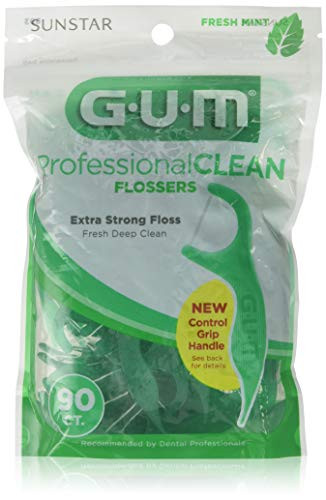 GUM Professional Clean Flossers Fresh Mint - 90 ct, Pack of 2