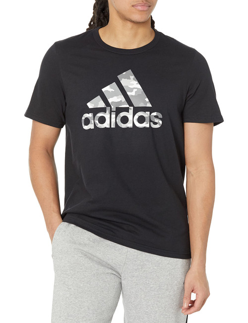 adidas Men's Camo Badge of Sport Graphic Tee, Black, Medium adidas Men's Camo Badge of Sport Graphic Tee, Black, Medium