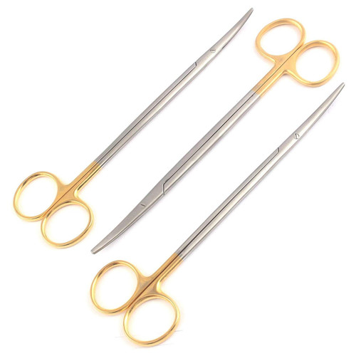 PRECISE CANADA: SET OF 3 SUPERCUT METZENBAUM SCISSORS 7" CURVED STAINLESS STEEL PRECISE CANADA: SET OF 3 SUPERCUT METZENBAUM SCISSORS 7" CURVED STAINLESS STEEL