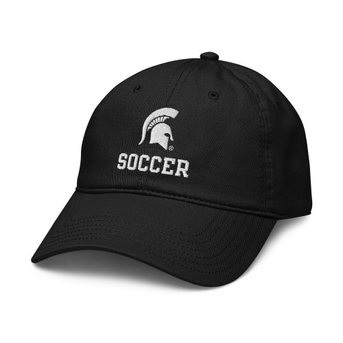 Elite Authentics Michigan State Spartans Soccer Officially Licensed Adjustable Baseball Hat, Black, One Size