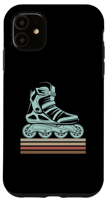 iPhone 11 Inline Skates Retro Vintage Rollerblading Roller Blades Case