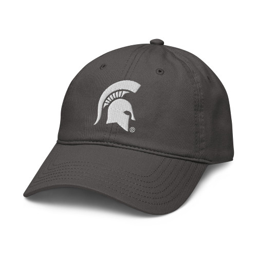 Elite Authentics Michigan State Spartans Icon Officially Licensed Adjustable Baseball Hat, Asphalt Grey, One Size