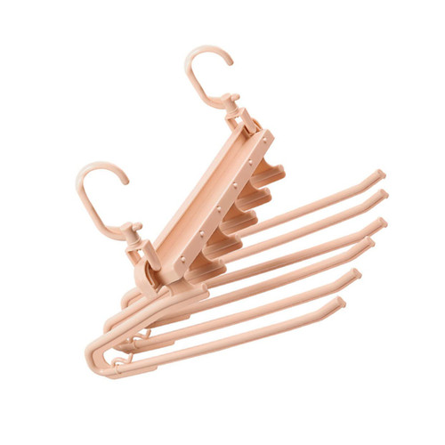 Alipis 1pc Folding Hangers Clothes Hangers for Pants Collapsible Hangers for Clothes Jeans Rack Foldable Garment Rack Multi Hanger Pants Drying Rack Drying Pants Rack Coat Hanger Wardrobe