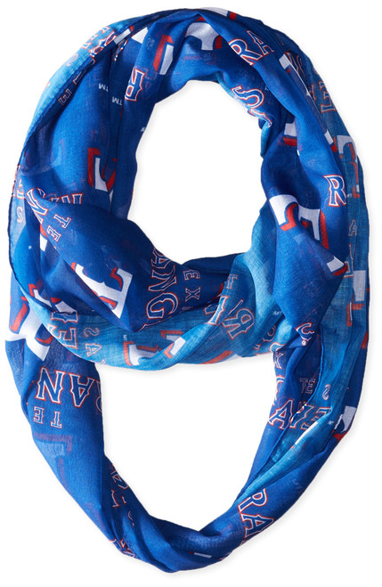 Texas Rangers 2016 Team Logo Infinity Scarf