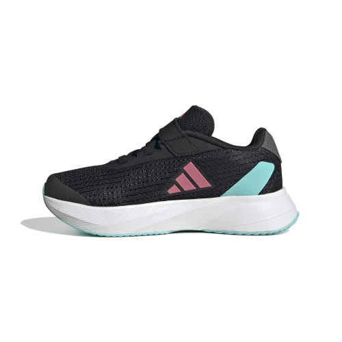 adidas Duramo SL Elastic Lace Sneaker, Core Black/Pink Fusion/White, 6.5 US Unisex Big Kid