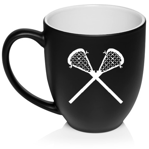 Daylor Lacrosse Sticks Ceramic Coffee Mug Tea Cup Gift (16oz Matte Black) Daylor Lacrosse Sticks Ceramic Coffee Mug Tea Cup Gift (16oz Matte Black)