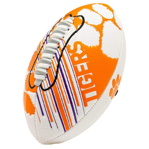Franklin Sports Clemson Tigers Football - Youth Mini Football - 8.5" Football- SPACELACE Easy Grip Texture- Perfect for Kids ! Franklin Sports Clemson Tigers Football - Youth Mini Football - 8.5" Football- SPACELACE Easy Grip Texture- Perfect for Kids !