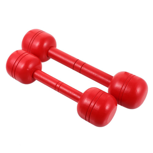 BESPORTBLE 4 Pcs Children's Wooden Dumbbell Small Dumbbell Children Exercise Toy Kids Weightlifting Toys Kindergarten Dumbbell Baby Barbell Sports Mini Dumbbell Toy Toddler Medium Plate