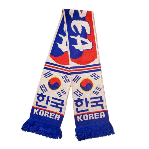 South Korea Scarf | Soccer Fan Scarf | Premium Acrylic Knit South Korea Scarf | Soccer Fan Scarf | Premium Acrylic Knit