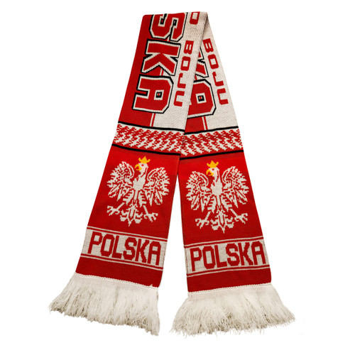 Poland Soccer Fan Scarf | Premium Acrylic Knit Poland Soccer Fan Scarf | Premium Acrylic Knit