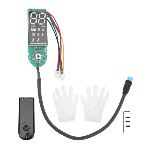 Electric Scooter Dashboard, Bluetooth Scooter Dashboard, Electric Circuit Board with Screen Cover for Scooter Dashboard with Clear Display, Compatible for Ninebot MAX G30