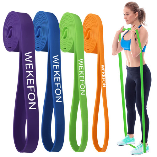 Resistance Bands Set, Pull Up Assist Bands - Stretch Resistance Band - Mobility Band Powerlifting Exercise Bands for Resistance Training, Physical Therapy, Home Workouts (#07 4 Bands Set)