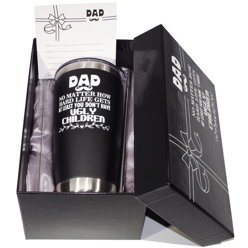 Gifts For Dad From Daughter, Son, Kids - Father's Day Gifts - Birthday Gifts For Dady - Christmas Gifts For Dad, Husband Men - Funny Dad Bday Present ideas -20 oz Dad Travel Tumbler Cup Mugs