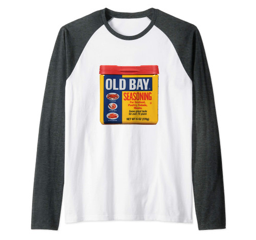 Old Bay Can Raglan Baseball Tee