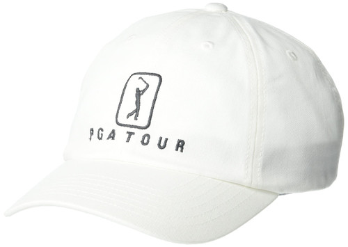 PGA TOUR Men's Standard 63 Classic Cap, Bright White, One Size